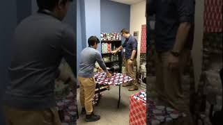 We completely gift wrapped the vice principal’s entire office highschool christmas funny prank [upl. by Nidya]