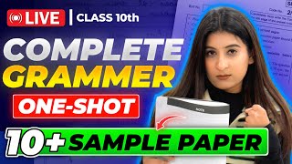 Complete English Grammar🔥 10 SAMPLE PAPER SOLVED✅ Guaranteed Questions for CLASS 10 boards 2024 [upl. by Oelgnaed]