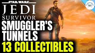 All 13 Smugglers Tunnels Collectibles  Star Wars JediSurvivor [upl. by Elem]