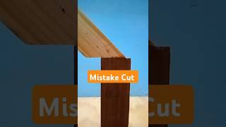 Mistake cutting Fix tips tricks woodworking shorts [upl. by Jacqueline]