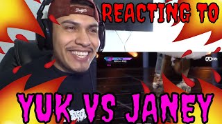 REACTING TO UNPRETTY RAPSTAR YUK JIDAM VS JANEY [upl. by Spooner]