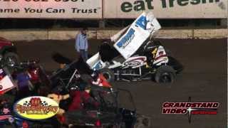 141 Speedway IRA 410 sprints Highlights [upl. by Cinimmod]