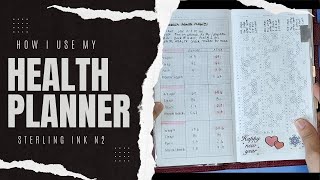 How I Use My Health Planner  The Stationery Junkie [upl. by Milly424]