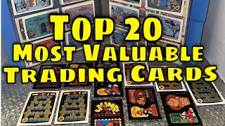 Top 20 Most Valuable Trading Cards [upl. by Naerol]