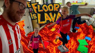 Surviving FLOOR IS LAVA in a caravan [upl. by Garnette]