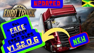 🔥💥ALL DLCs FREE LATEST v15206 FOR ETS2 🚛😈  EURO TRUCK SIMULATOR  NO CLICKBAIT👌 [upl. by Nnyleve]