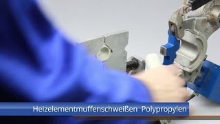 Heizelementmuffenschweißen Polypropylen [upl. by Jovi]