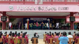 GORGEOUS DANCE PERFORMANCE BY OUR ANGELS FOR TEACHERS DAY CELEBRATION FUSCOS SCHOOL BANGALORE [upl. by Sauls627]