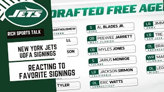 New York Jets UDFA Signings [upl. by Wallford]