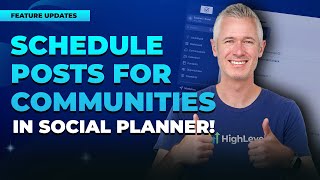 Schedule Posts for Communities in Social Planner [upl. by Renny777]