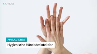 Hygienische Händedesinfektion in 3 einfachen Schritten  AMBOSS [upl. by Ydnirb]