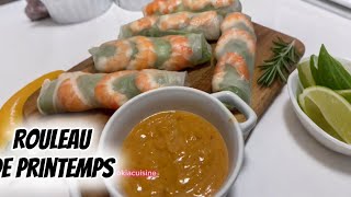 RECETTE FACILE ROULEAU DE PRINTEMPS youtubeshortsfoodiefypviralvideocookingfoodrecettefacile [upl. by Nidnarb645]