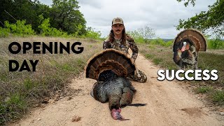 Opening Day Success  Rio Grande Turkey Hunting [upl. by Aihsenat]