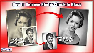 How to Remove Photos Stuck to Picture Frame Glass  Cleveland Olmsted Falls North Ridgeville Ohio [upl. by Rivera4]