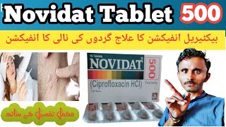 Novidat Tablet 500 use in UrduCIPROFLOXACIN uses bacterial infection Dose benefits  side effects [upl. by Giardap]