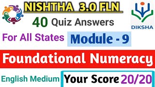 Module 9 Foundational Numeracy Quiz Answers Nishtha 30 Module 9 answers fln foundational numeracy [upl. by Peursem]