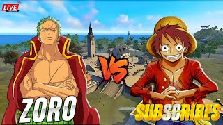 freefire shortslivetamil⚡ room matchwithsubscribers 😍🤩 ZORO squad 🤡 vs😈 subscribers🔥 ⚡fullfunnylive [upl. by Novahs]