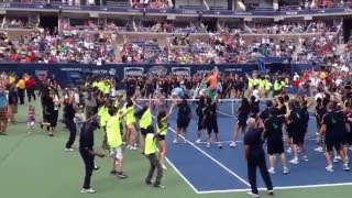 Carly Rae Jepsen Flash Mob quotCall Me Maybequot  Live at Arthur Ashe Kids Day [upl. by Marentic]