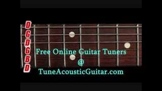 Open G Tuning  Open G Major Online Guitar Tuner [upl. by Danika]