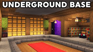 Minecraft Underground Base Tutorial How to Build [upl. by Obnukotalo32]