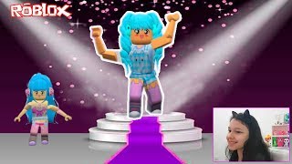 Roblox  FESTA DO AZUL NA PASSARELA Fashion Frenzy  Luluca Games [upl. by Anaeco703]