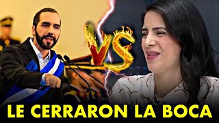 BOMBAZO🤯 Bukele DESTROZA a Claudia Ortiz y le calla la BOCA [upl. by Terrie946]