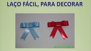 COMO FAZER LAÇO PARA DECORAR [upl. by Adnilim620]