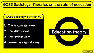 GCSE Sociology Revision from allsociology  Theories on Education Episode 7 [upl. by Finnegan]