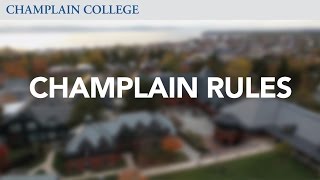 Champlain Rules  Champlain College [upl. by Colin]