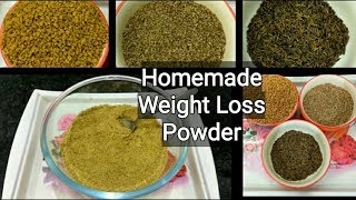 मोटापा कम करना हो तो बस रोज एक छोटा चम्मच ये पाउडर ले  Weight Loss Powder at Home  Slimming Powder [upl. by Folsom275]