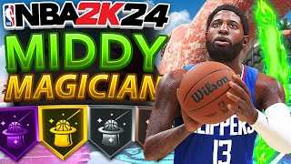 NBA 2K24 Best Build Shooting Badges How to Green More Jumpshots from Mid Range [upl. by Payson]