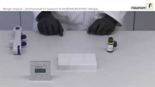 Allergen Analysis Test Procedure for the Sandwich ELISA RIDASCREEN FAST Allergen Video 7 [upl. by Annavahs]