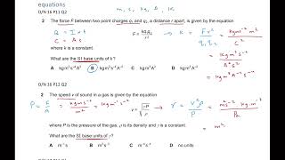 Physical quantities units  Part 1  AS Level Physics  Topical P1 MCQs [upl. by Agustin]