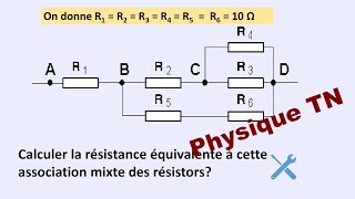 2ème science  info  calcul de résistance équivalente [upl. by Notnert]