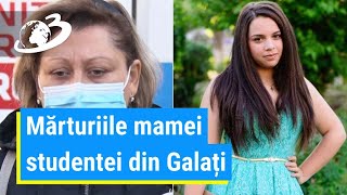 Mama studentei din Galaţi care a murit după două săptămâni de chinuri Mami nu mă lăsa [upl. by Salta]