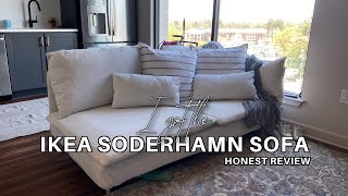 I got the IKEA Soderhamn Sofa  Putting it together and my honest review [upl. by Sacci488]