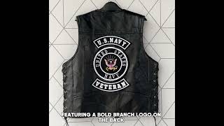 LEATHER VEST FOR THOSE WHO SERVED shorts military veteran veterans usaf usarmy usnavy [upl. by Pamella241]