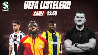 UEFA LİSTELERİ Galatasaray Fenerbahçe Beşiktaş ve Başakşehir UEFA Kadroları ve Transferleri [upl. by Ahsenod]