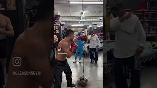 Teofimo Lopez training in Brooklyn yesterday [upl. by Aneekal]