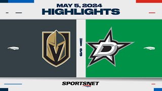 NHL Game 7 Highlights  Golden Knights vs Stars  May 5 2024 [upl. by Simmonds]