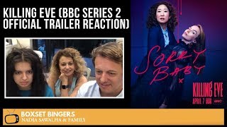 Killing Eve BBC Series 2 Official Trailer  Nadia Sawalha amp The Boxset Bingers REACTION [upl. by Bully896]