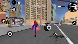 Spider Stickman Rope Hero Gangstar Crime [upl. by Urina]