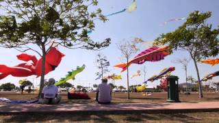 International Kite festival Malaysia Thailand 2014 Pasir Gudang AlorSetar Satun [upl. by Sabelle]