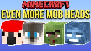 Minecraft 112 Even More Mob Heads Custom Loot Tables [upl. by Colson15]