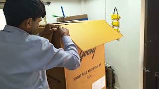 Godrej Double Door Refrigerator  Unboxing [upl. by Assilla]