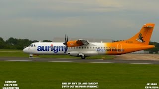 4K aurigny ATR72500 Funny Takeoff [upl. by Lind]