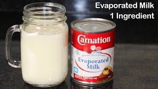 Homemade Evaporated Milk With 1 Ingredient by HUMA IN THE KITCHEN [upl. by Notnel]