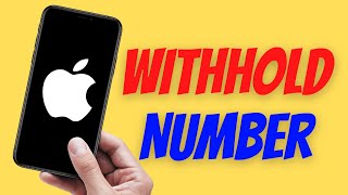 How to Withhold Number on iPhone [upl. by Etteoj]