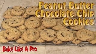 Peanut Butter Chocolate Chip Cookies Recipe [upl. by Ashbaugh402]