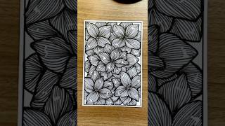 Zentangle Floral zentanglepatterns doodle [upl. by Quill]